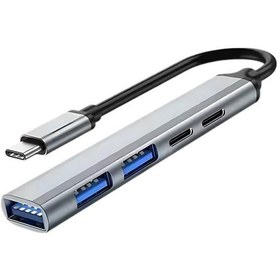 Resim Coofbe Akım Korumalı 5in1 Type-c To Usb Çevirici Çoğaltıcı Usb3.0 Usb2.0 2xpd Hub Type-c Çoğaltıcı 