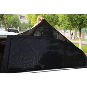 Resim 2'li Oto Yan Cam Perde Güneşlik Örtü 