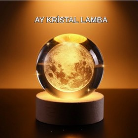 Resim Ilkeshop Ay Küre Kristal 