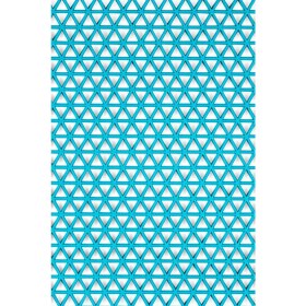 Resim Edükkanım Kaydırmaz Turkuaz Yıldız Paspas EN:120CM 120 x 50 