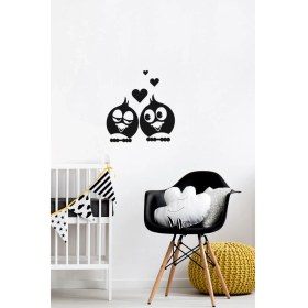 Resim Eyba Sticker Aşık Kuşlar Priz Sticker-Oto STICKER-18X18CM 