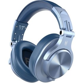 Resim Mavi Oneodio A70 Fusion Kablolu Kablosuz Bluetooth 5.2 Kulaklık Telefon Için Mic Over Ear Studio Dj Kulaklık Kayıt Kulaklığı 
