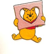 Resim Winnie The Pooh Ütü Ile Yapışan Dokuma Arma - Patch - Yama Serisi 7 Iron-on Motif 
