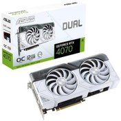 Resim ASUS GEFORCE DUAL-RTX4070-O12G-WHITE 12GB GDDR6X 192BIT 1XHDMI 3XDP EKRAN KARTI 