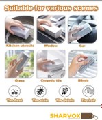 Resim Sharvox 3'Lü Set Çok Fonksiyonlu Temizleme Süngeri Sihirli Sünger Duster Nemli Toz Alma - Araba Silme 