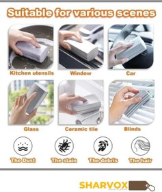 Resim Sharvox 3'Lü Set Çok Fonksiyonlu Temizleme Süngeri Sihirli Sünger Duster Nemli Toz Alma - Araba Silme 