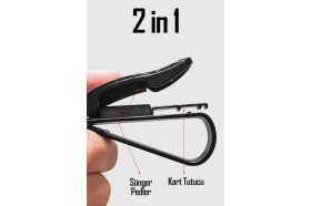 Resim Araç Gözlük Tutucu Araç Içi Güneşlik Klipsli Universal Gözlük Kart Tutma Aparatı 