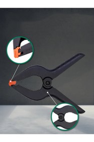 Resim Transformacion Kıskaç Klips Yaylı Işken ce Plastik Kelepçe Güçlü Mafsallı Çene 9 inç 9 cm ağız 722451 
