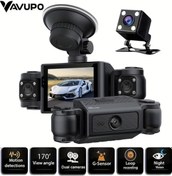 Resim Motion003 Vavupo 4 Kanallı Araç Kamerası 360 Derece Dönebilir Lens Ön Arka Sol Saat Görüş 32gb Kart 