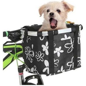 Resim Ganzhoushop Yurt Taşıma Sepeti Pet Küçük Köpek Kedi Katlanır Dışından Bisiklet A Wx A 