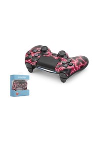 Resim Nodar Nd400p Ps4 Uyumlu Kablosuz Gamepad Oyun Kolu - Kırmızı Siyah 