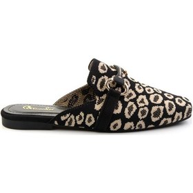 Resim Bambi Siyah Leopar Kadın Terlik K04327012482 Siyah 