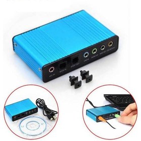 Resim Wozlo USB 6 Kanal 5.1 Optik Dijital Çıkışlı Harici Ses Kartı 