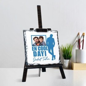 Resim Cool Dayım Fotoğraflı Şövalye Ayaklı Taş 