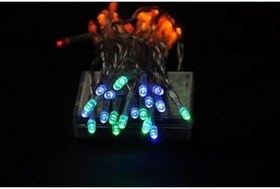 Resim caju art & decoration 3 m 30 Led Şeffaf Kablo Rgb Renkli Pilli Led Işık Süs 