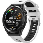 Resim Çarçur Galaxy Watch Active 2 40mm Krd-55 Uyumlu Kordon-beyaz-siyah 