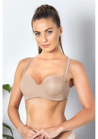 Resim Saklımoda Straplez Lotus Sütyen Cappucino Mgp11260 Cappucino 