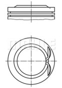 Resim MAHLE 028PI00146002 Piston 71.00 Mm (+ 0.50) Volkswagen Golf VII Audi A3 1.2 Tsi Tfsi 13- Cjz Cyv (WC438182) 