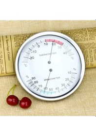 Resim Hangfox 132mm Mekanik İki Metal Termometre - İlaç Deposu Ve Atölyeler İçin Nem Ve Sicaklık Ölçer 