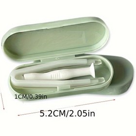 Resim Kullanımı Kolay 2'si 1 Arada Kontakt Lens Takımı & Çıkarıcı Seti - Aylık & Günlük Lensler için Emiş Tutucu, Pil Gerektirmeyen Göz Bakım Aracı 