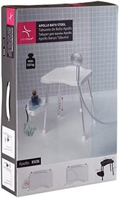 Resim Primanova M-KV35-01 Apollo Duşlu Banyo Taburesi, Beyaz 