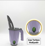 Resim Hazneli Kedi Kumu Küreği + Çöp Torbası Rulosu Hediyeli Kolay Temizlik Ve Pratik Kullanım 