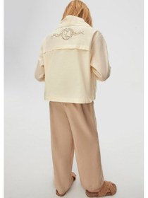 Resim Kız Pantolon 25ynk58328 Vizon 