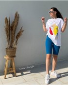 Resim KAMER Yüksel Bel Dikişli Bisikletçi Tayt 