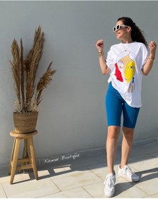 Resim KAMER Yüksel Bel Dikişli Bisikletçi Tayt 