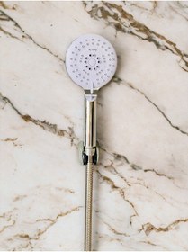 Resim RENK YAPI RÜYASI Metalik Krom Kaplama Hortumlu Mafsallı Duş Telefonu Başlığı Seti Banyo Duşakabin Yıkama Duş Spiralli 