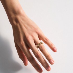 Resim Vertical Textured Maxi Ring - 7 