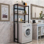 Resim Neta Home Kahverengi Çamaşır Makinesi Üstü Düzenleyici Banyo Dolabı Makina Üstü Dolap Raf Netatrade1925 