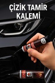 Resim Home Gümüş Gri Araba Çizik Onarım Kalemi – Metalik Oto Rötuş Boyası | Hızlı Kuruyan Çizik Giderici 