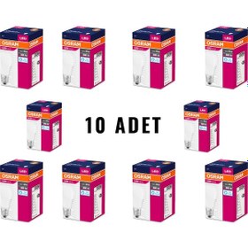 Resim Osram Led Value 8.5W 60W Beyaz Işık Led Ampul 10'Lu Paket 