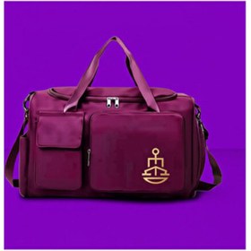 Resim Çok Bölmeli Suya Dayanıklı Spor Ve Seyahat Çantası Ayakkabı Bölmeli, Hafif & Dayanıklı Bordo 