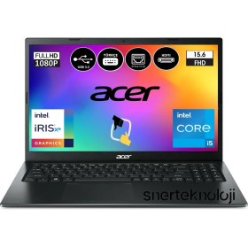 Resim Acer Extensa EX215-54 Intel Core I5 1135G7 8 GB 512 GB SSD Freedos 15.6" Fhd Taşınabilir Bilgisayar NX.EGJEY.005-SNERTECH 