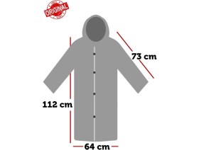 Resim Newdaki Unisex Kadın ve Erkek Yağmurluk %100 Eva Çıtçıtlı Kapüşonlu Lacivert Renk 