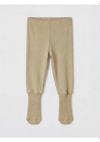 Resim Lc Waikiki Ekru Erkek Bebek Çoraplı Pijama Alt 