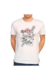 Resim Bant Giyim - Suicide Squad Harley Quinn Beyaz Erkek T-Shirt 