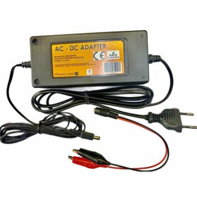 Resim ATAELEKTRONİK 12 Volt Aküler Için Otomatik Şarj Voltaj Kesicili Şarj Cihazı Adaptörü Şarz Aleti + Maşalı Kablo 