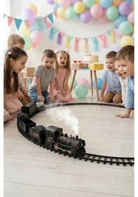 Resim Işıklı Ve Sesli Buharlı Tren Set 15 Parça 
