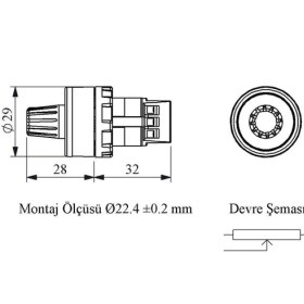Resim Emas BPR05K B Potansiyometre 5k Ohm 