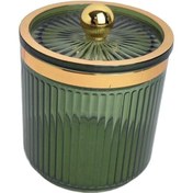 Resim Dolıty Tezgah Için Kapaklı Qtip Dispenseri Ile Açık-yeşil 