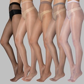 Resim Çeşitli Renklerde Mevcut Kadın Seksi İnce Çorap Tayt - 1/2 Adet 