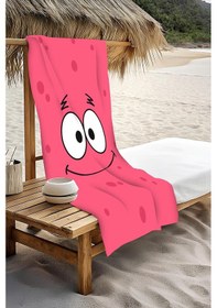 Resim Dijital Baskı Plaj Deniz Havlusu Patrick Desenli Peştamal Hvl0025 Renkli 