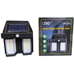 Resim Rustik Ampul İkili Solar Duvar Aplik Siyah 