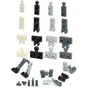 Resim 30 Adet Küçük Parça Bloklar 14419, 2289014418, 14704, 1x2 Plaka ve Top Mafsalı Eğitim Aksesuarlı Gevşek MOC Küçük Parça Blokları 