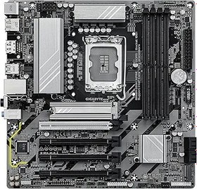 Resim GIGABYTE B860M DS3H WIFI6E LGA1851 DDR5 7200MHz(OC) PCIe 5.0 M.2 WiFi 6E Gigabit LAN mATX Anakart 
