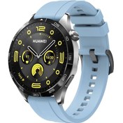 Resim Huawei Gt4 22mm Uyumlu Clo- Krd-95 Silikon Kordon-mavi Açık 