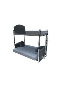 Resim SHOW Ran-ka Ranza Kanepe Baza 3 Ürün Bir Arada Gri 